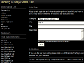 Daily Game List